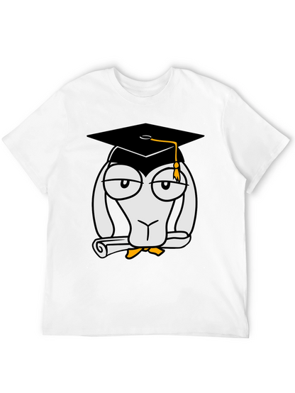 Camiseta Negra con Diseño Divertido de Graduado