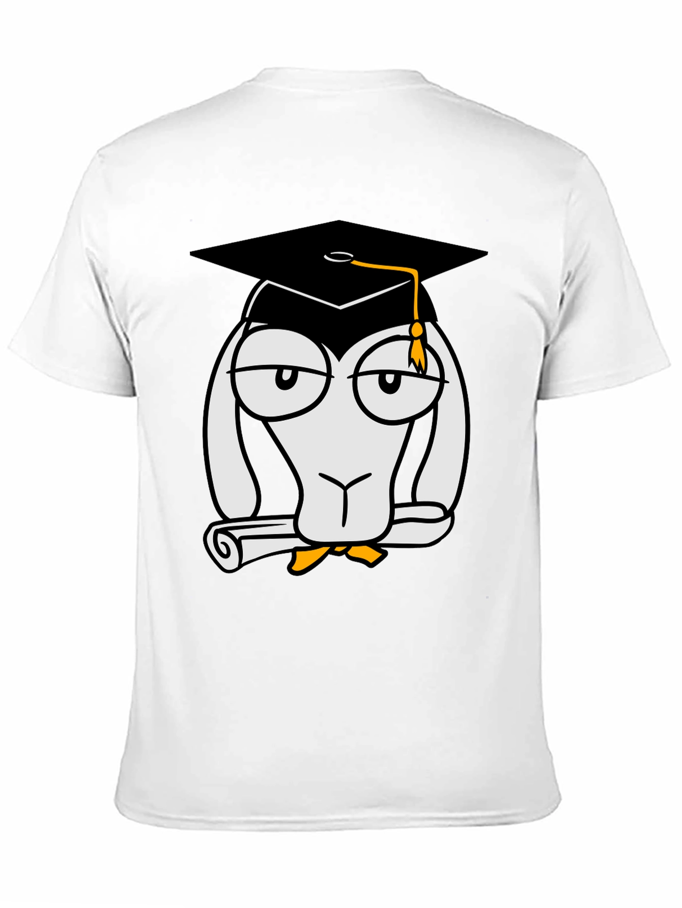 Camiseta Negra con Diseño Divertido de Graduado