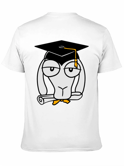 Camiseta Negra con Diseño Divertido de Graduado