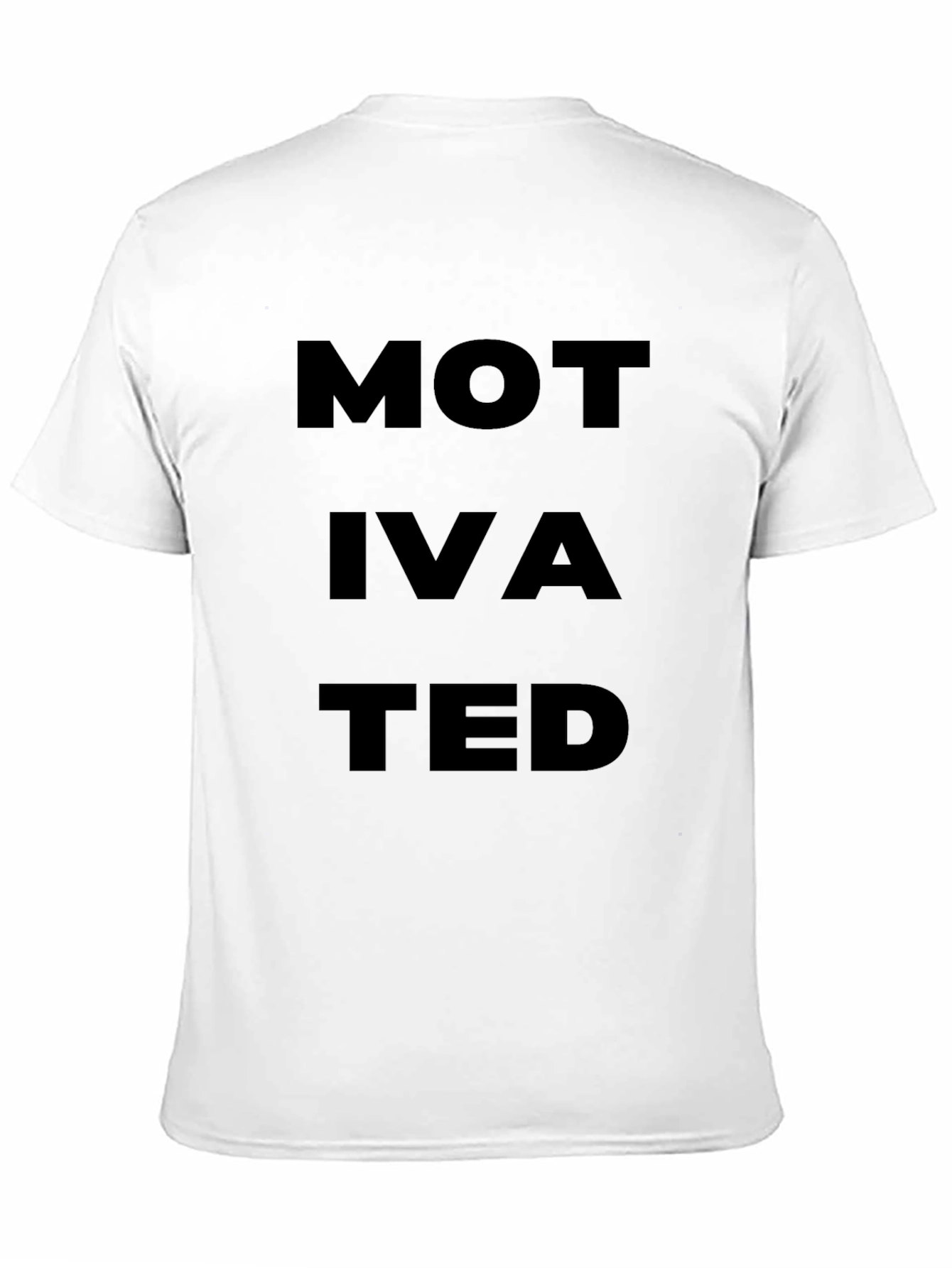 Camiseta Negra Motivated para Hombre
