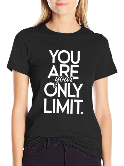 Camiseta Negra Motivacional: Tú Eres Tu Único Límite