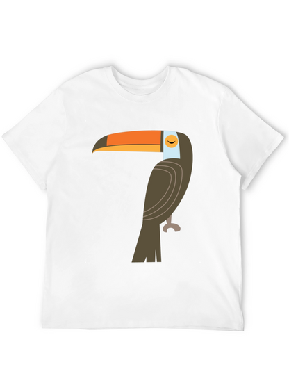 Camiseta Negra con Diseño de Tucán Tropical