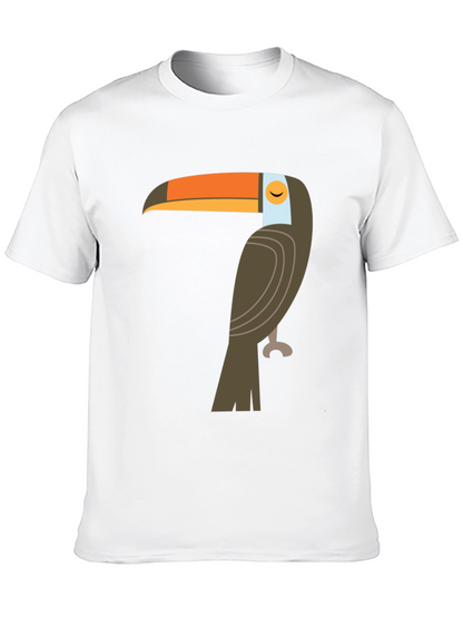 Camiseta Negra con Diseño de Tucán Tropical