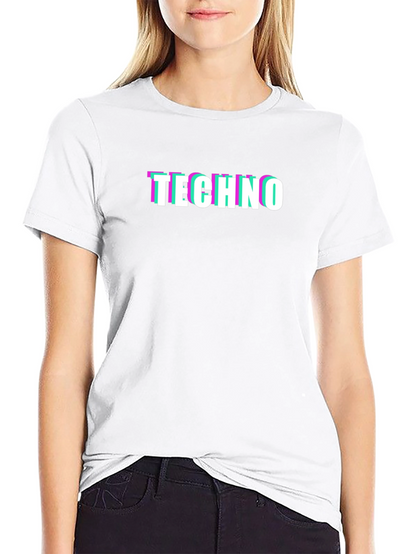 Camiseta Negra Techno Glitch