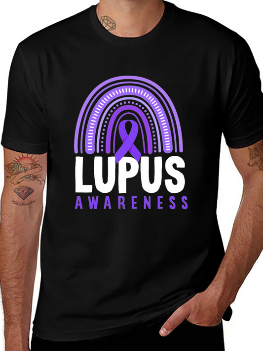 Camiseta Conciencia Lupus Arco Iris Púrpura