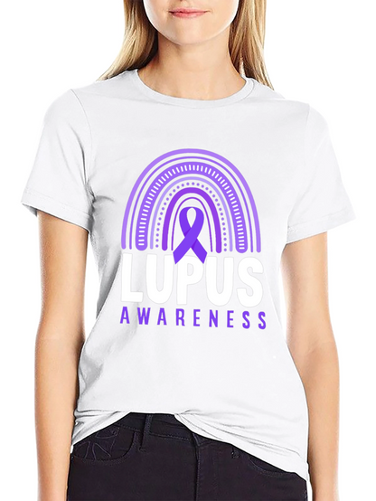 Camiseta Conciencia Lupus Arco Iris Púrpura