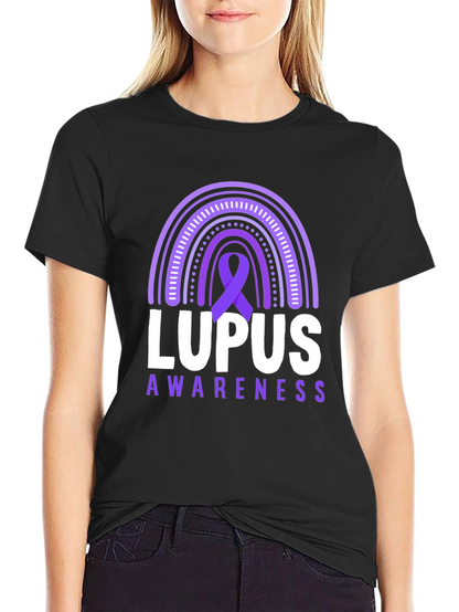 Camiseta Conciencia Lupus Arco Iris Púrpura