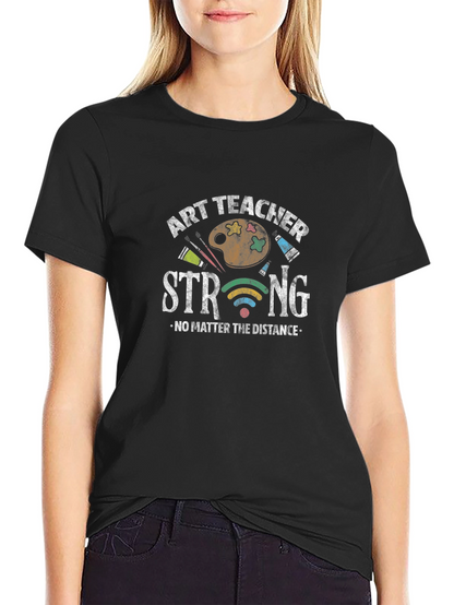 Camiseta Negra Art Teacher Strong