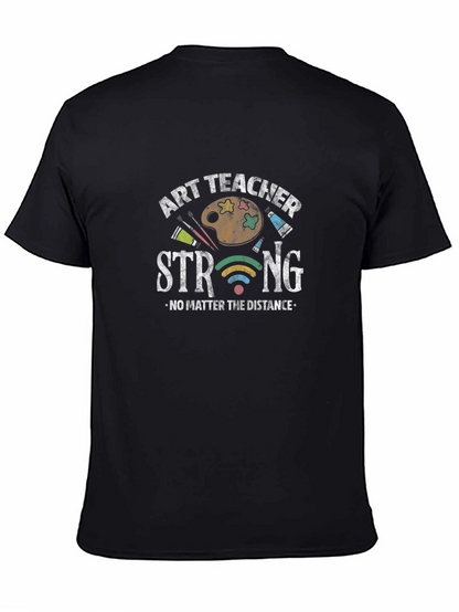 Camiseta Negra Art Teacher Strong