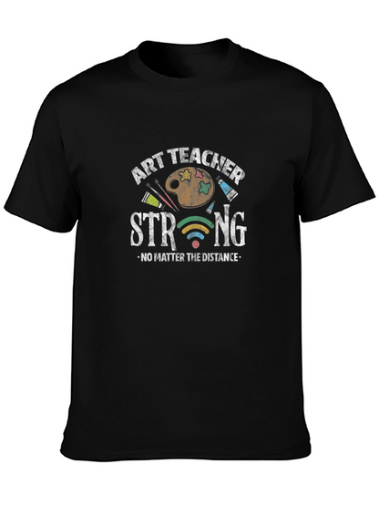 Camiseta Negra Art Teacher Strong