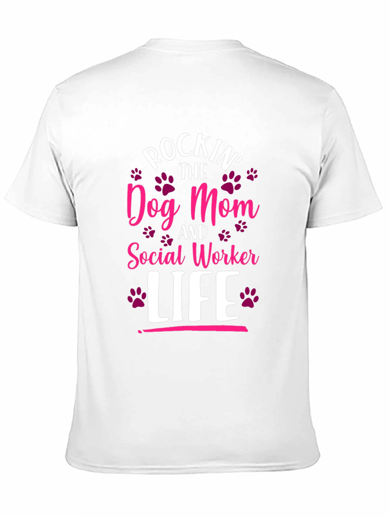 Camiseta Rockin Dog Mom y Social Worker Life
