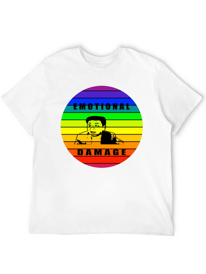 Camiseta Negra Emotional Damage con Diseño Gráfico