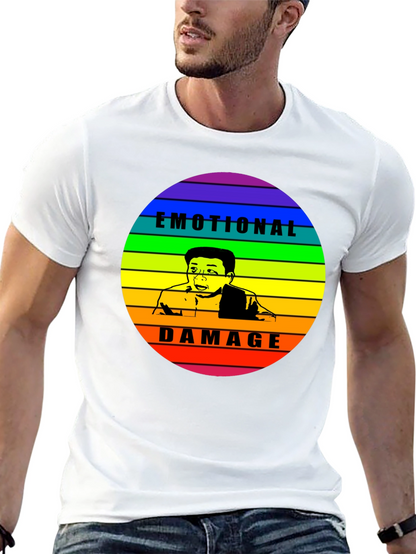 Camiseta Negra Emotional Damage con Diseño Gráfico