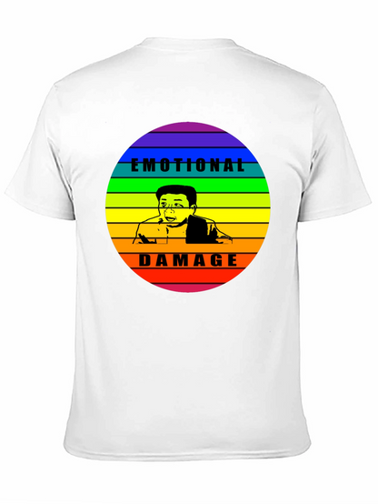 Camiseta Negra Emotional Damage con Diseño Gráfico