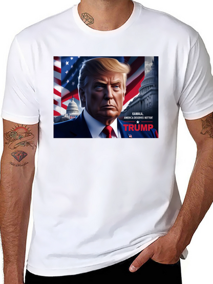 Camiseta Negra Trump: Kamala America Deserves Better!