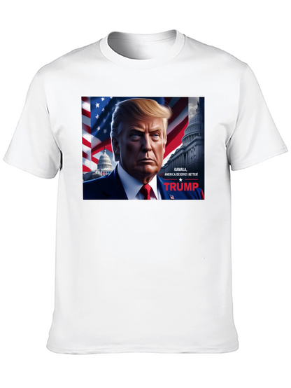 Camiseta Negra Trump: Kamala America Deserves Better!