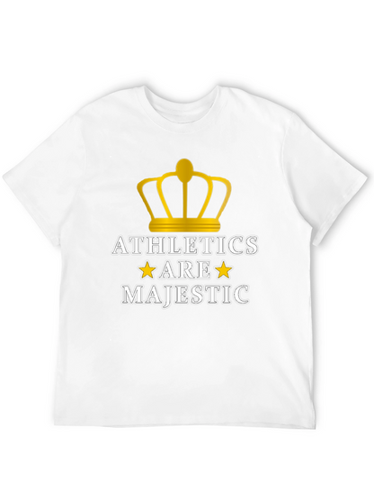 Camiseta Negra Athletics Are Majestic