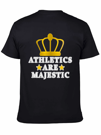 Camiseta Negra Athletics Are Majestic