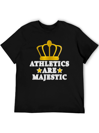 Camiseta Negra Athletics Are Majestic