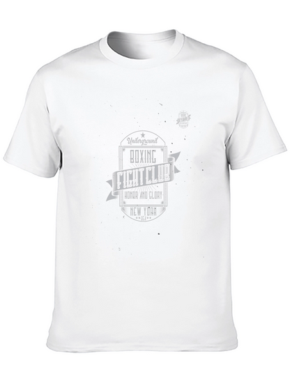 Camiseta Negra Diseño Club de Boxeo Retro