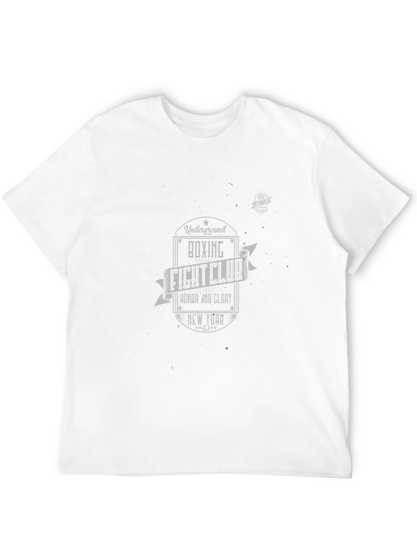 Camiseta Negra Diseño Club de Boxeo Retro