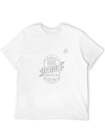 Camiseta Negra Diseño Club de Boxeo Retro