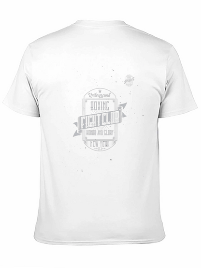 Camiseta Negra Diseño Club de Boxeo Retro