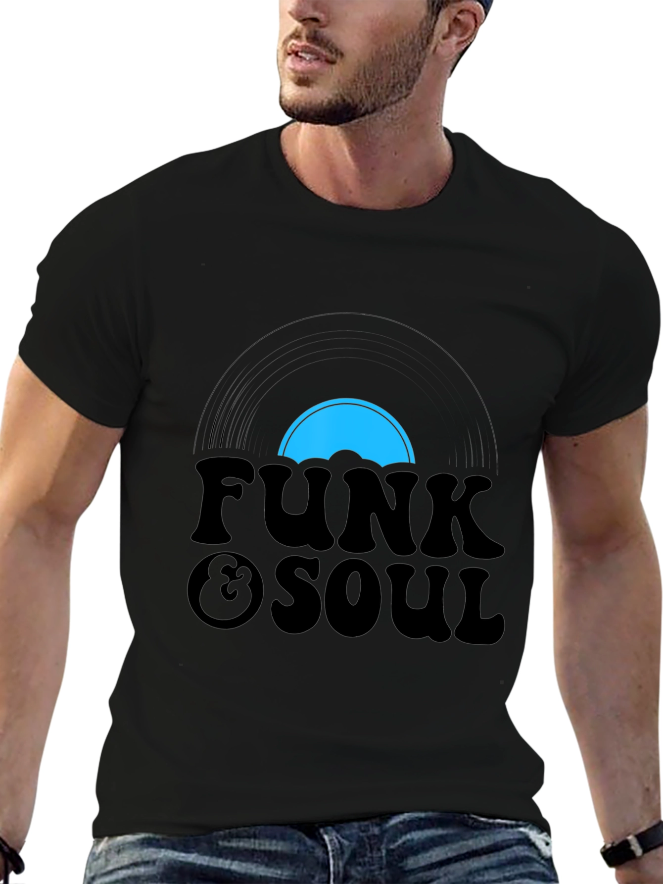 Camiseta Negra Retro Funk & Soul