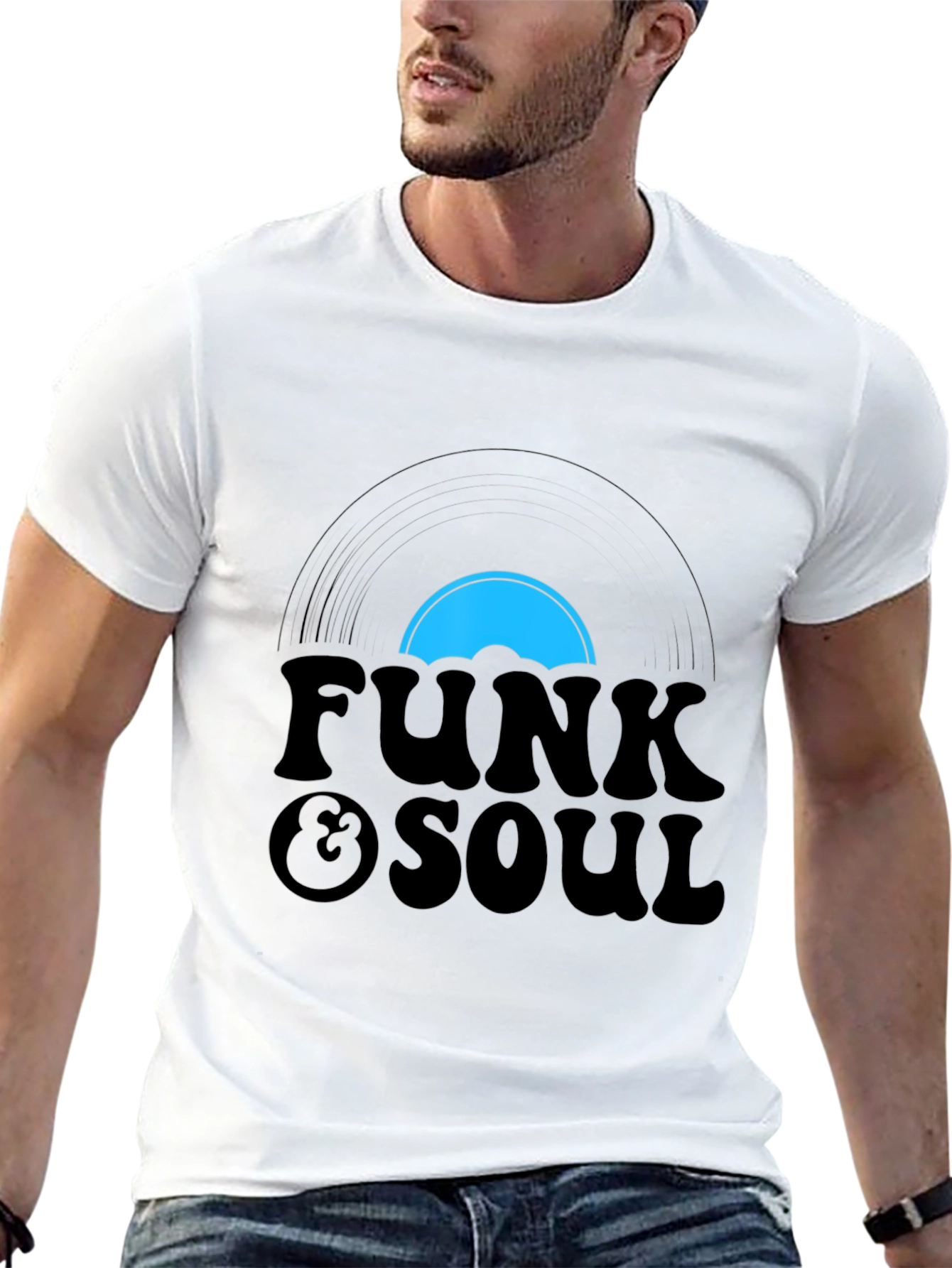 Camiseta Negra Retro Funk & Soul