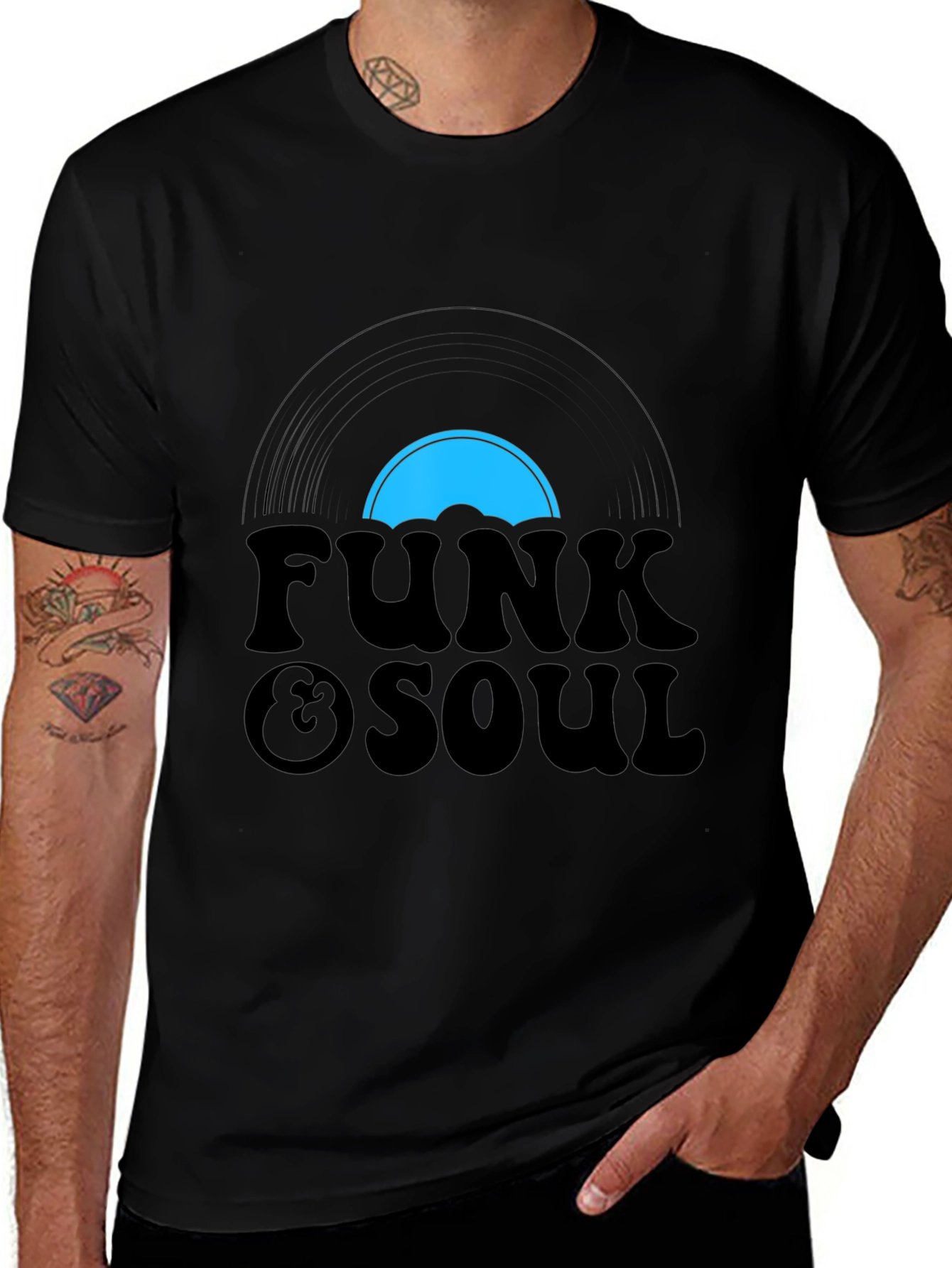 Camiseta Negra Retro Funk & Soul