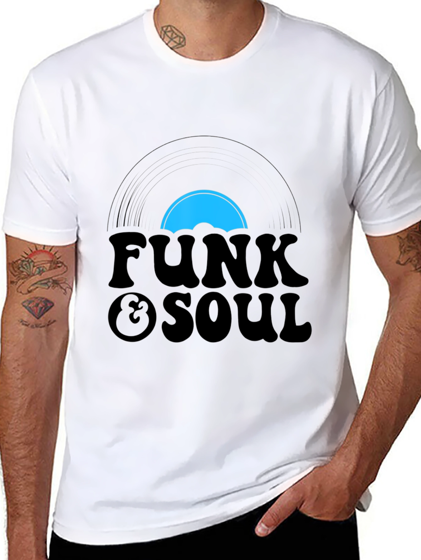 Camiseta Negra Retro Funk & Soul