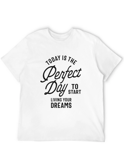 Camiseta Negra Día Perfecto para Hombre