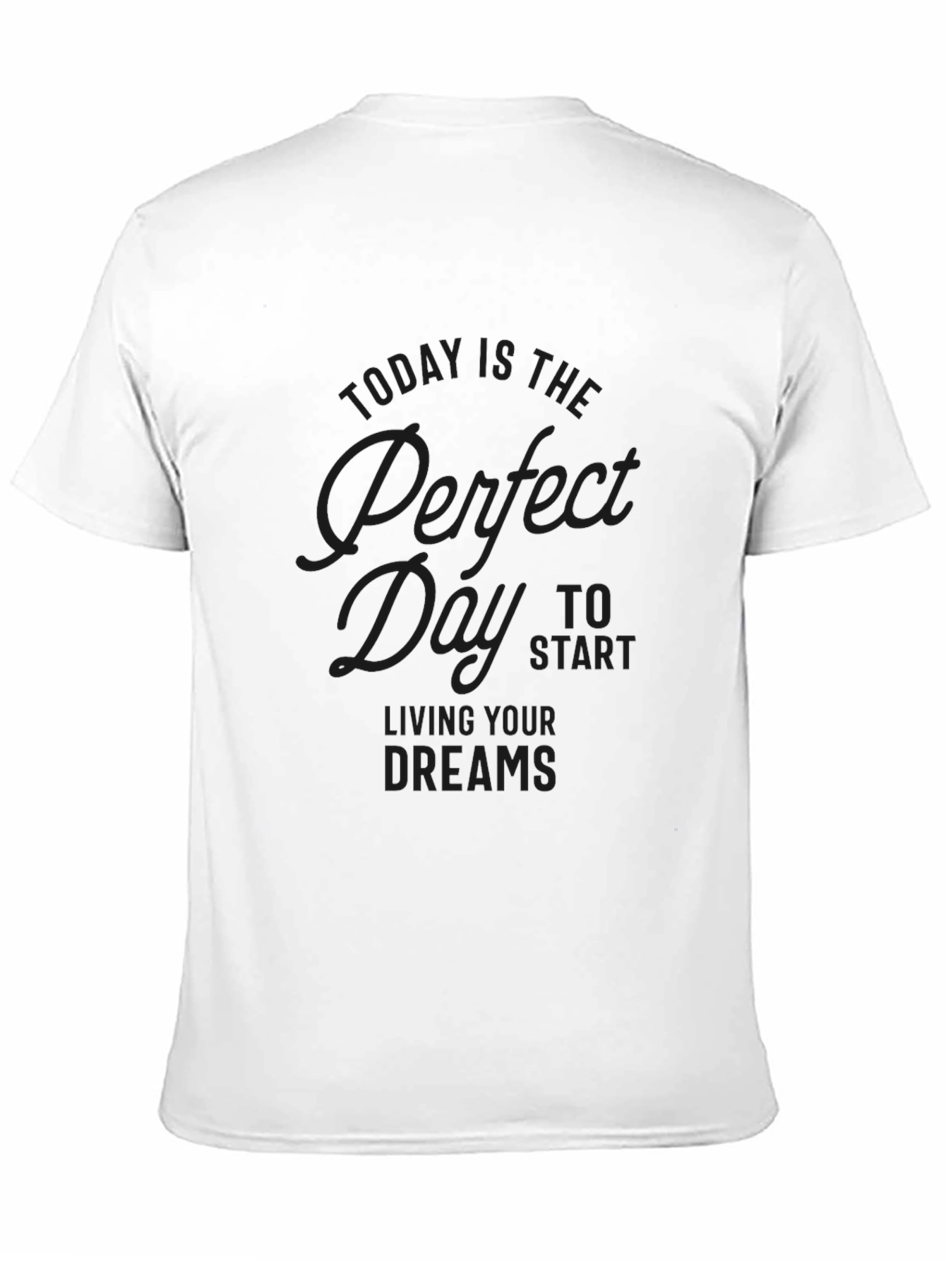 Camiseta Negra Día Perfecto para Hombre