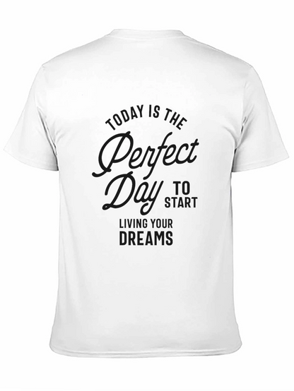 Camiseta Negra Día Perfecto para Hombre