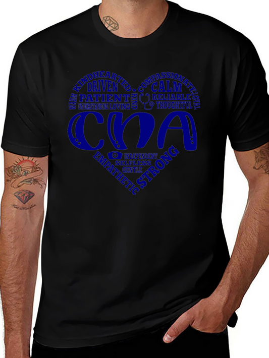 Camiseta Negra con Diseño de Corazón CDA