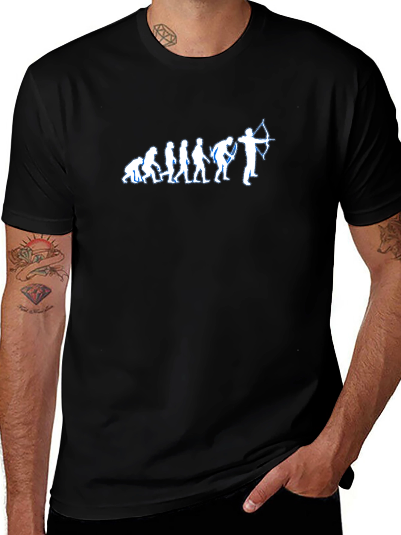 Camiseta Negra Evolución Arquero