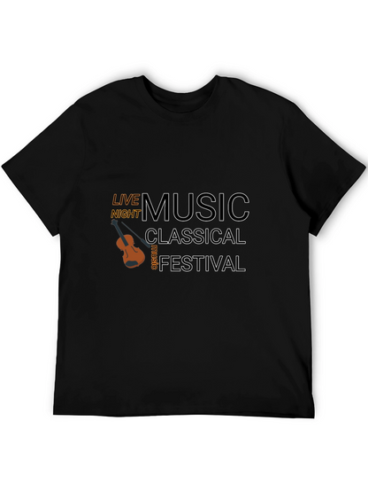 Camiseta Negra Música Clásica Festival