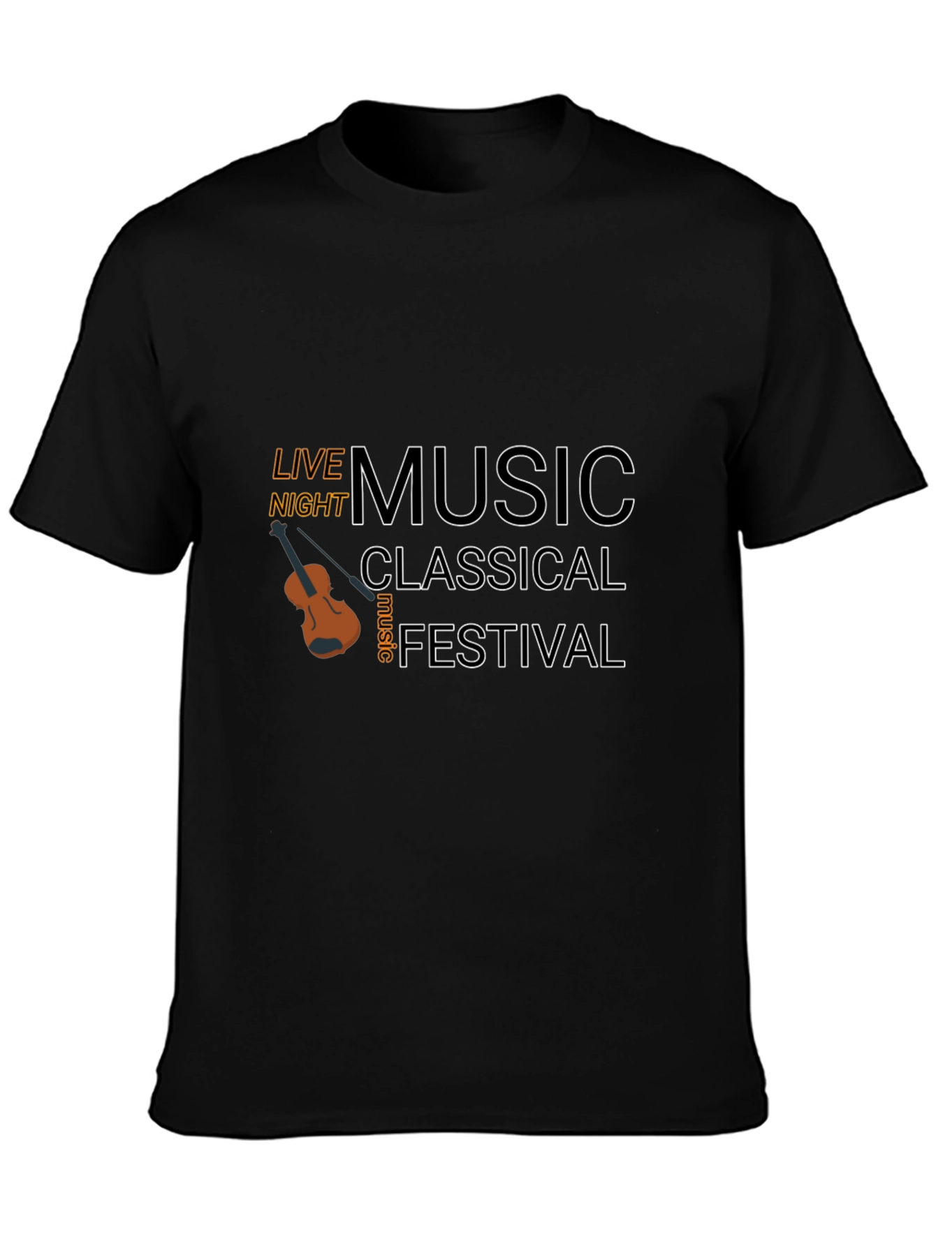 Camiseta Negra Música Clásica Festival