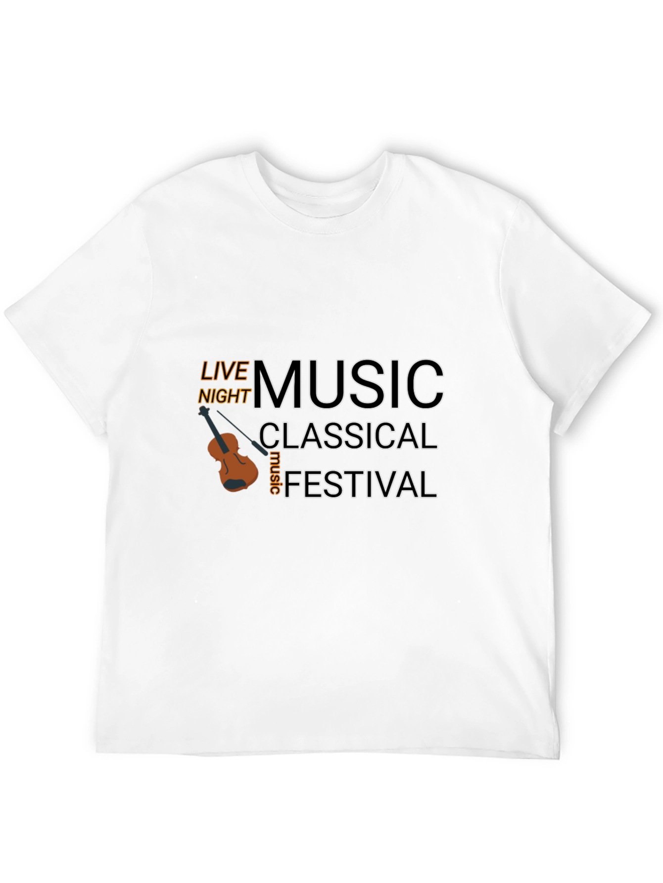 Camiseta Negra Música Clásica Festival