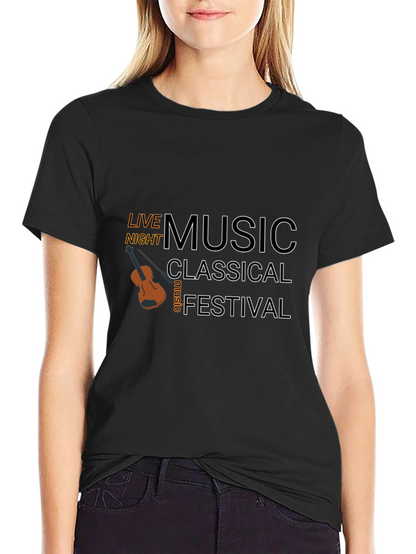 Camiseta Negra Música Clásica Festival