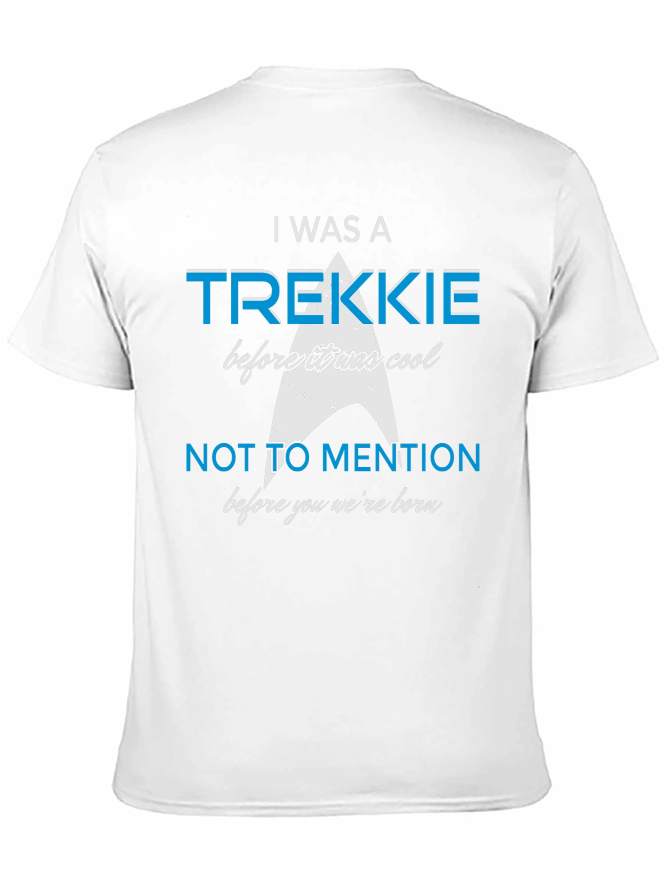 Camiseta Negra Trekkie Antes de Ser Cool