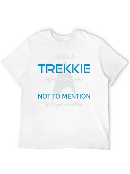 Camiseta Negra Trekkie Antes de Ser Cool