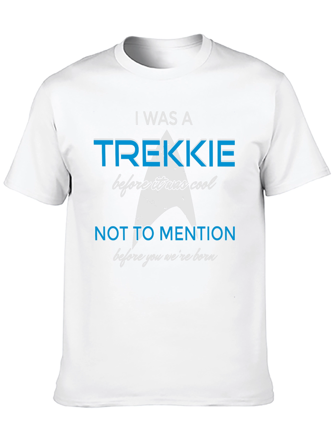 Camiseta Negra Trekkie Antes de Ser Cool