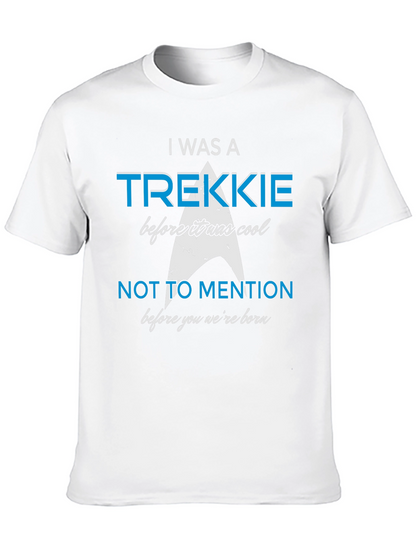 Camiseta Negra Trekkie Antes de Ser Cool