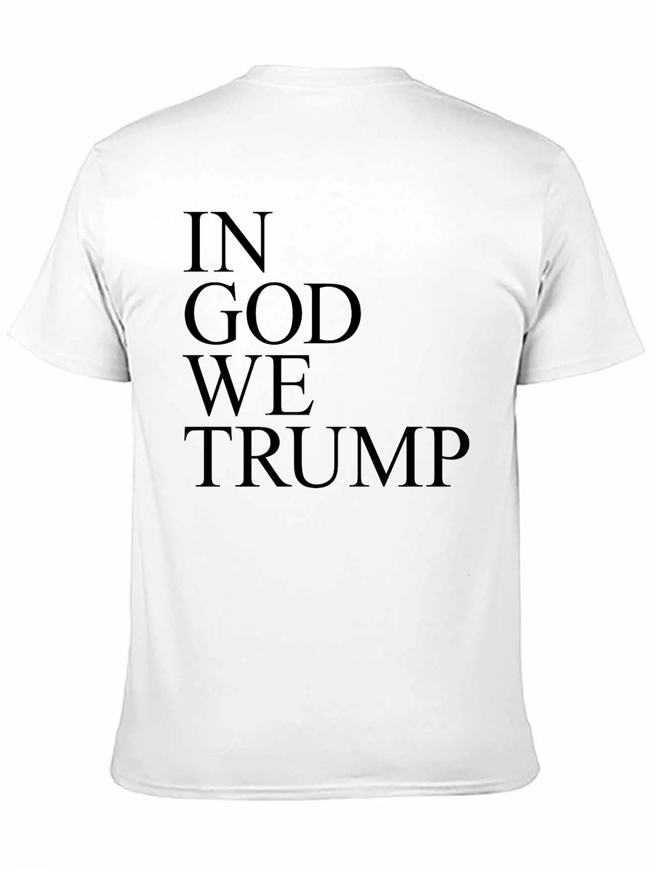 Camiseta Negra: In God We Trump