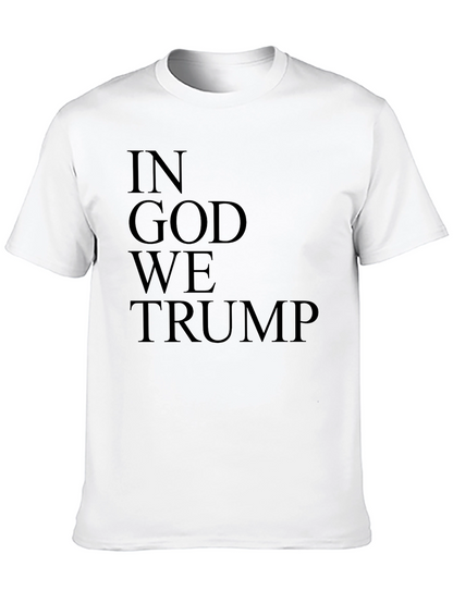 Camiseta Negra: In God We Trump