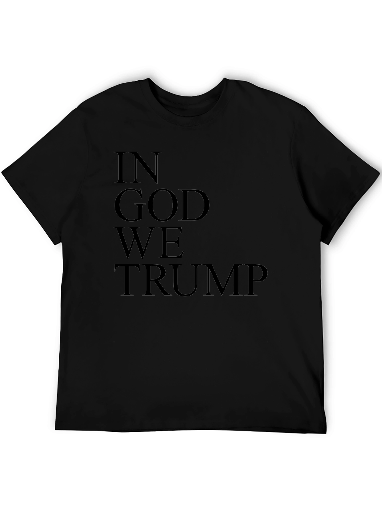 Camiseta Negra: In God We Trump