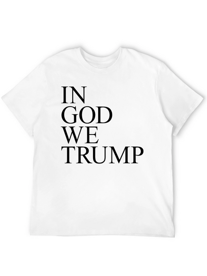 Camiseta Negra: In God We Trump