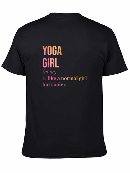 Camiseta Negra Yoga Girl: Comodidad y Estilo