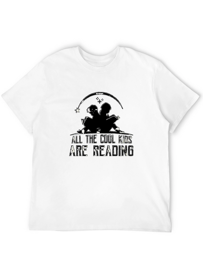 Camiseta Negra All the Cool Kids Are Reading